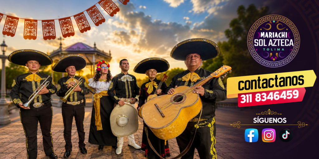 Mariachi Sol Azteca mariachi banner melgar