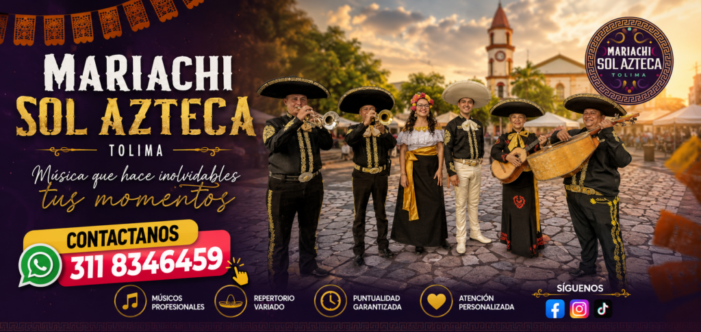Mariachi Sol Azteca banner mariachi melgar tolima